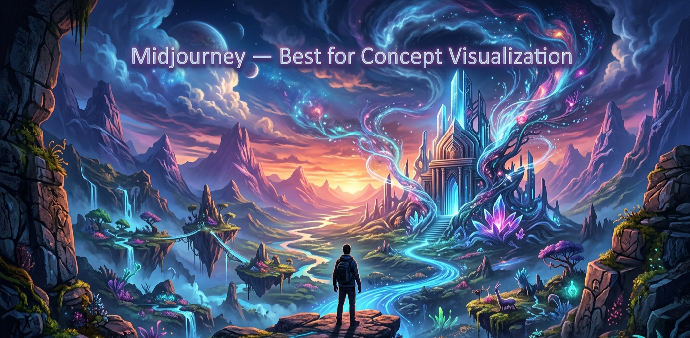 Midjourney — Best for Concept Visualization