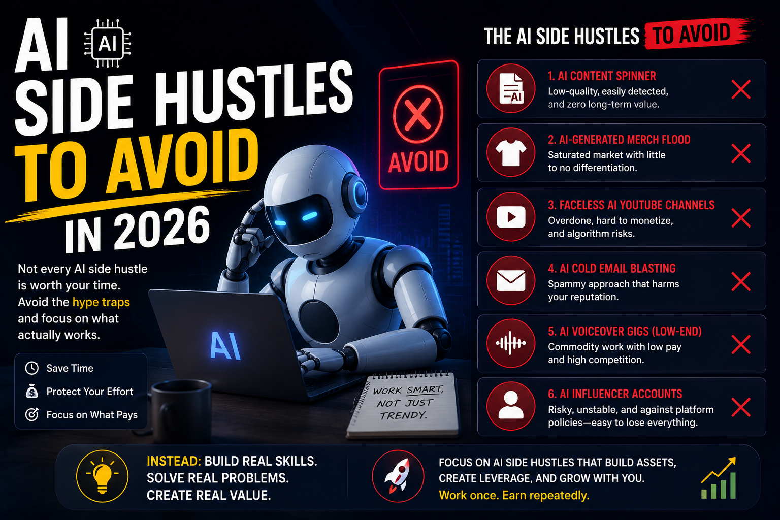 AI Side Hustles to Avoid in 2026