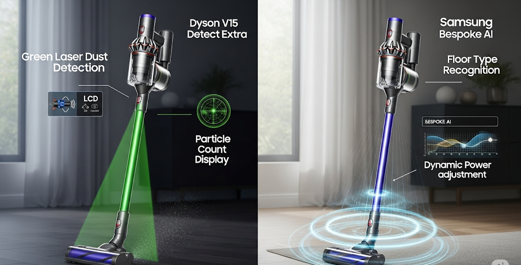 Dyson V15 Detect Extra vs Samsung Bespoke AI: Which Vacuum Reigns Supreme in 2025?