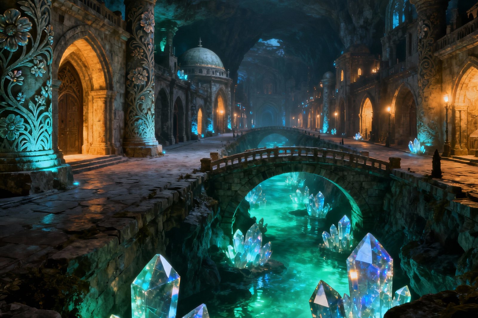 Fantasy Medieval Underground -AI: Environmental Challenges and Solutions for Underground Living