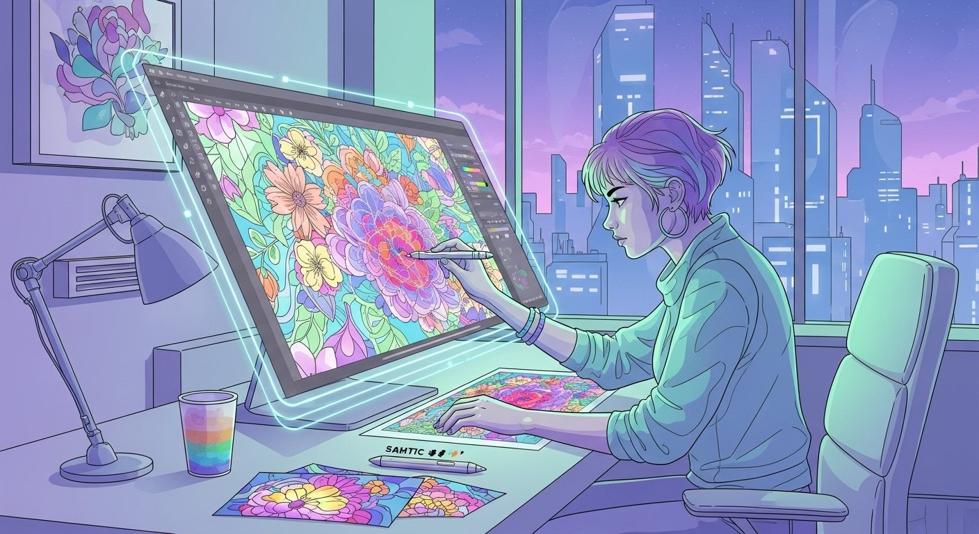 AI Floral Coloring Book Prompts Generator: Transform Your Creativity into Stunning Floral Art
