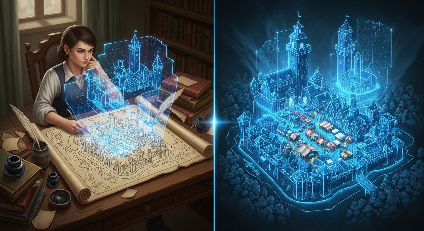 Medieval Fantasy Town -AI: The Ultimate Guide to Building Living Worlds with Artificial Intelligence
