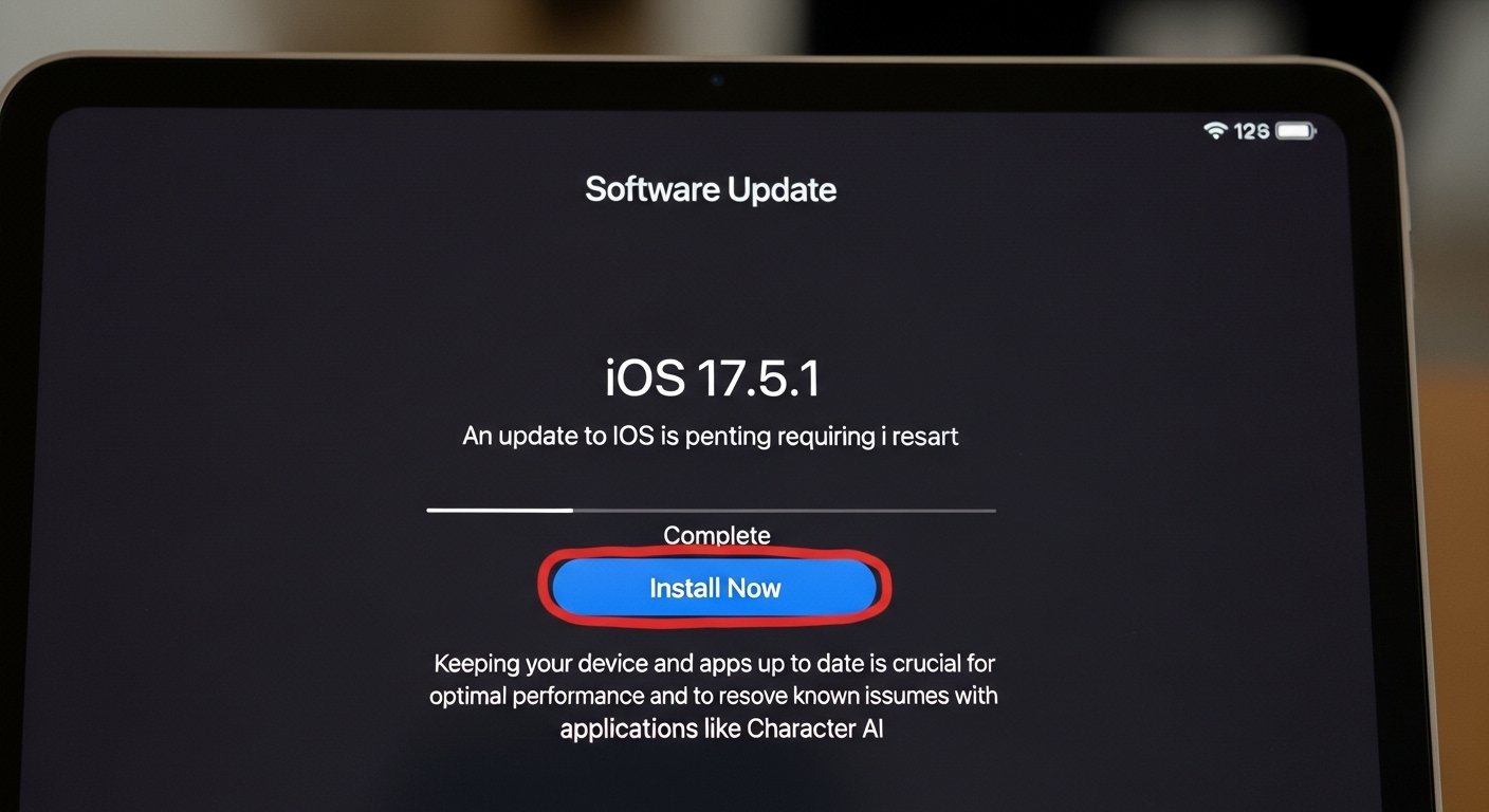why is character ai not working on my ipad
